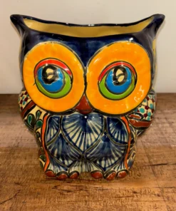 Owl Talavera Pot